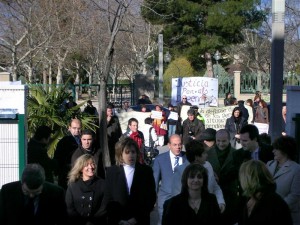 Protesta en Ibi por los derechos de los dependientes