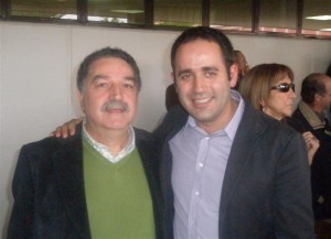 Antonio Martos y Jorge Alarte en el mitin del sábado 10 de Enero