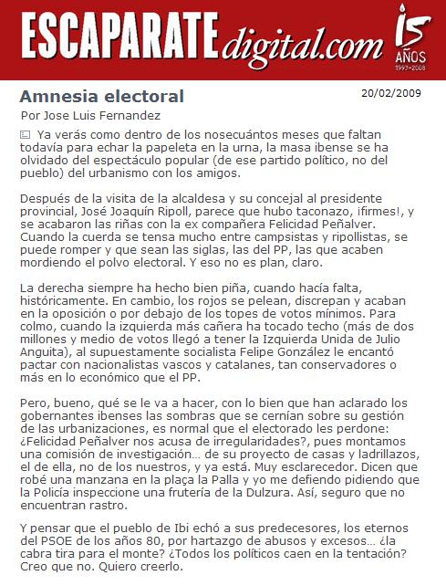 Amnesia electoral