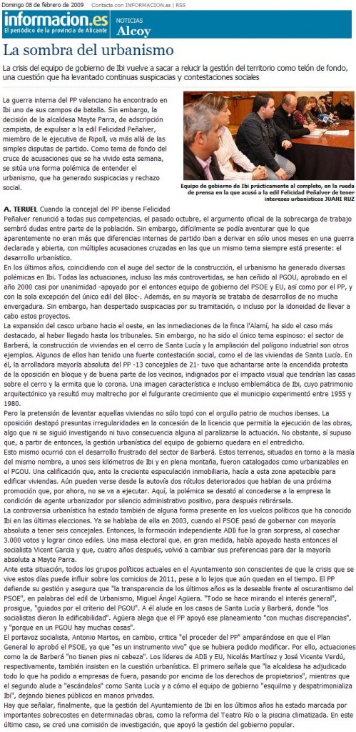 Diario Información 08-02-09