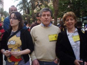 Manifestació en defensa de l'educació pública ahir en Alacant