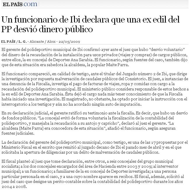 El País 22-05-09