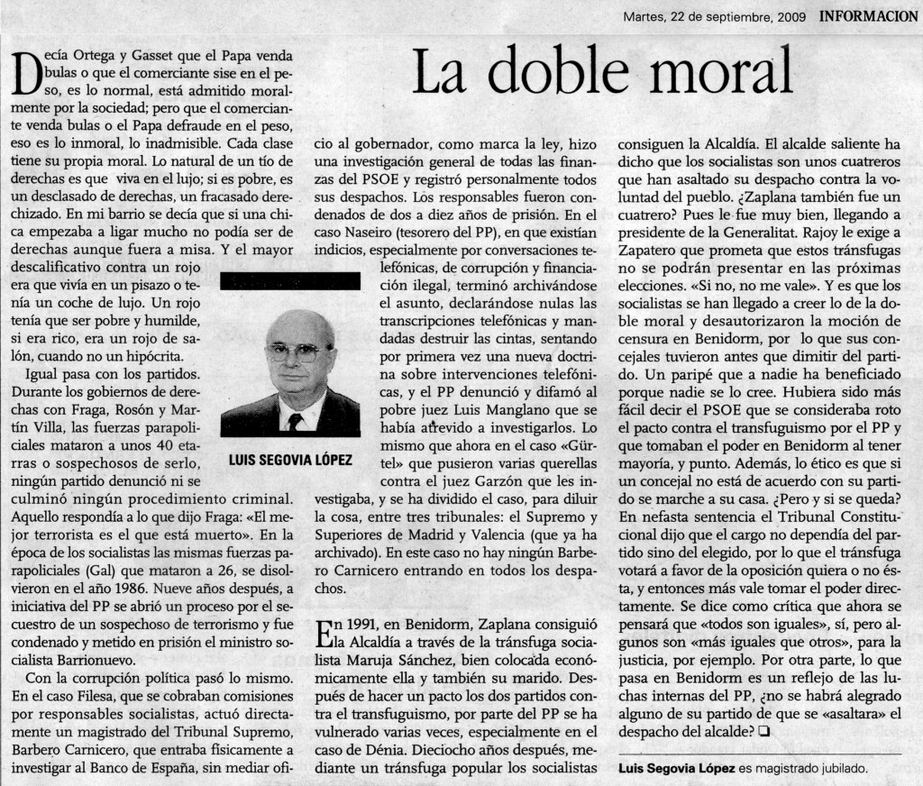 La doble moral