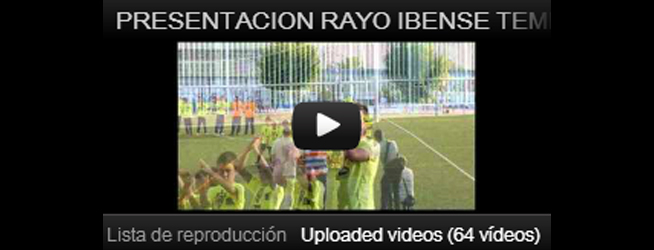 Presentación Rayo Ibense Temporada 2013-2013