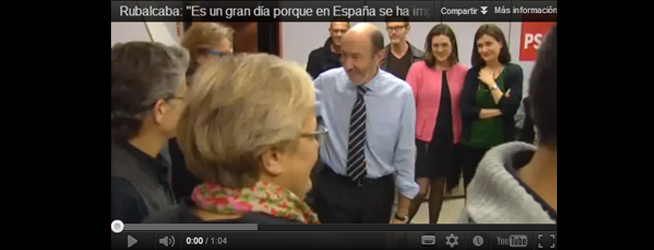 Rubalcaba: «Es un gran día porque en España se ha impuesto la igualdad y la libertad»