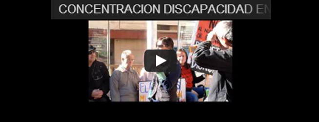 Concentración «Discapacidad en Marcha» Ibi, 29-12-2012