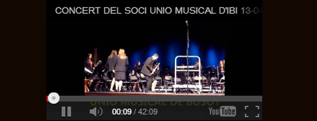 Concert del soci Unio Musical d’Ibi