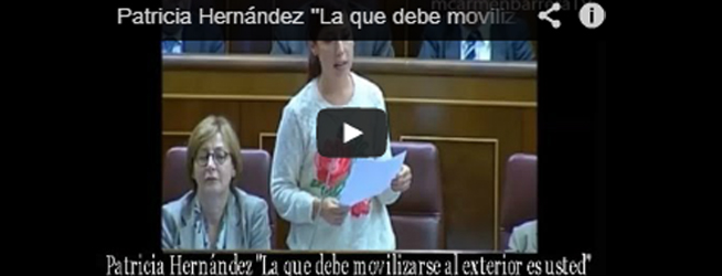 Patricia Hernández «La que debe movilizarse al exterior es usted»