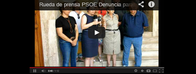 Rueda de prensa 24/07/13 – El PSOE denuncia la paralización de la subestación eléctrica de Castalla