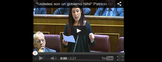 «Ustedes son un gobierno NiNi» Patricia Hernández. Congreso de los Diputados