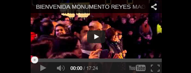 Bienvenida al Monumento de los Reyes Magos (23-12-2013)