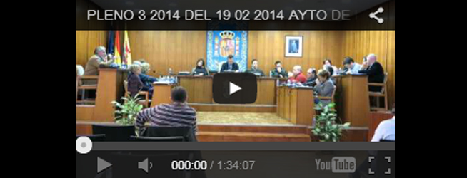 VÍDEO – Punto 4 del Pleno de 19/02/2014 – Propuesta de creación de una Comisión de Investigación