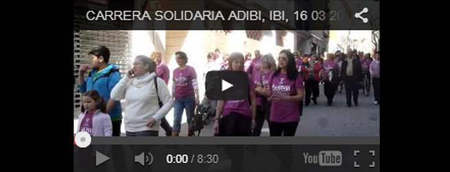 Carrera Solidaria ADIBI, 16-03-2014