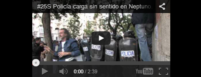 Policía carga sin sentido en Neptuno. Espectacular respuesta del pueblo