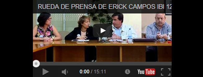 Rueda de prensa de Herick Campos 12-05-2014