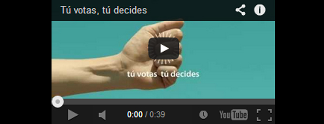 Tú votas, tú decides