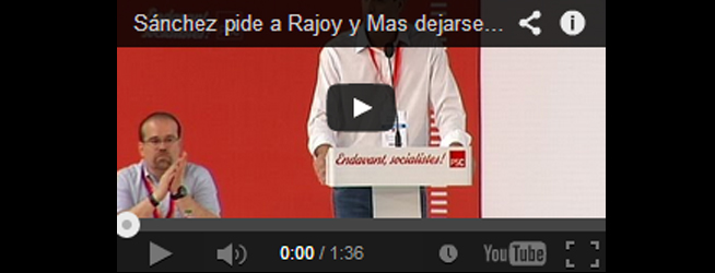 Sánchez pide a Rajoy y Mas dejarse de reproches