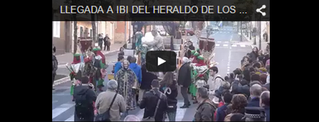 Llegada del Heraldo de los Reyes Magos a Ibi 04-01-2015