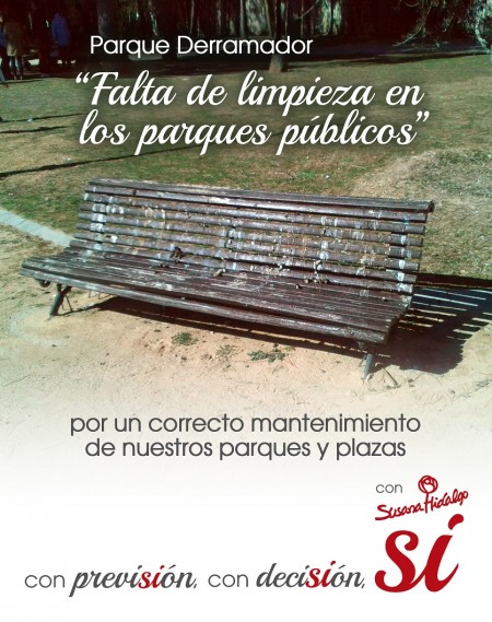 Falta de limpieza en los parques públicos