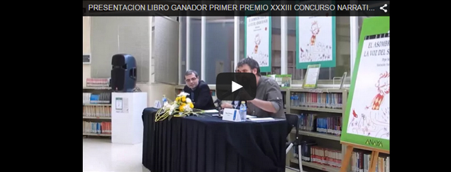 Presentacion Libro ganador Primer Premio XXXIII Concurso de Narrativa Infantil «VILA D’IBI 2014»
