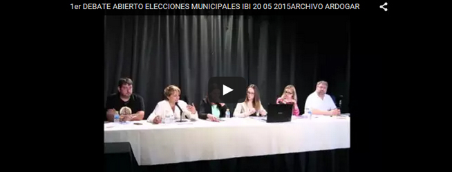 1er Debate Abierto Elecciones Municipales Ibi, 20-05-2015