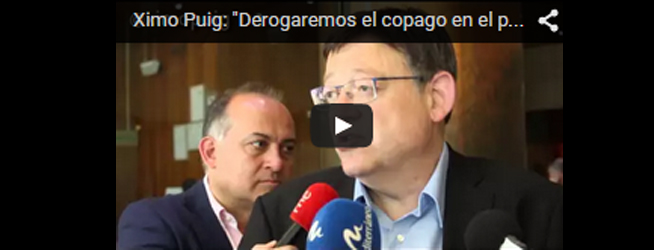 Ximo Puig: «Derogaremos el copago en el primer pleno del nuevo Consell»