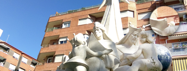 El Grupo Socialista pide que se repare el desperfecto detectado en el monumento de los Reyes Magos