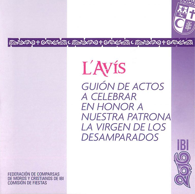 Guión de actos Avís 2016