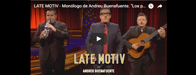 LATE MOTIV – Monólogo de Andreu Buenafuente. «Los pachachos de la Gürtel»
