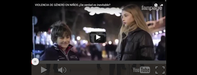VIOLENCIA DE GÉNERO EN NIÑOS ¿De verdad es inevitable?