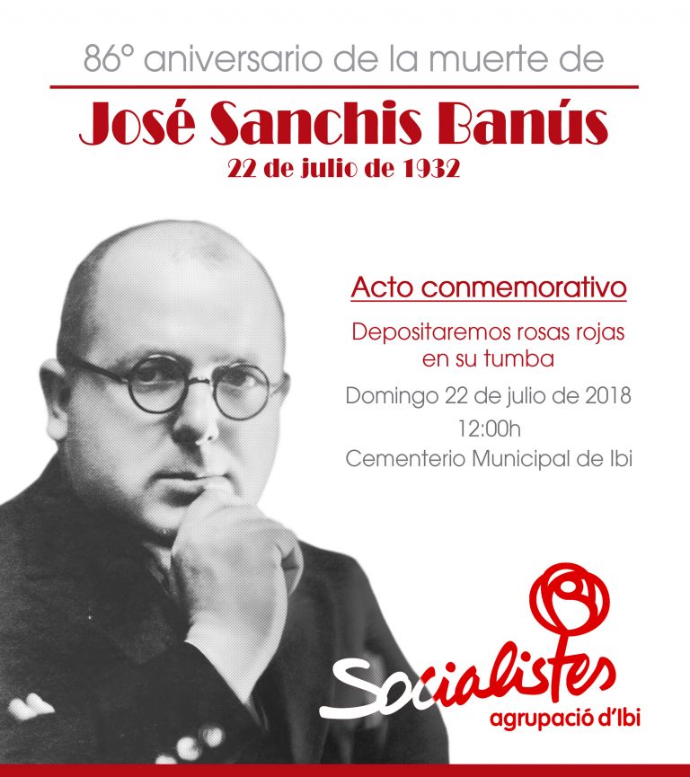 Acto conmemorativo – 86º aniversario de la muerte de José Sanchis Banús