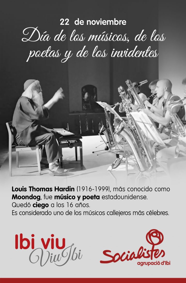 22 de noviembre: Día de los músicos, de los poetas y de los invidentes