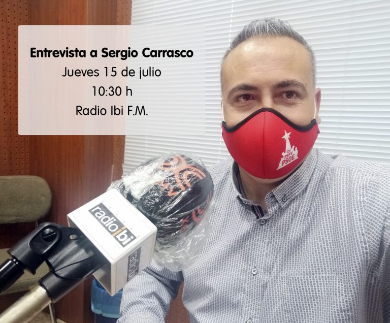 Entrevista a Sergio Carrasco en Radio Ibi – 15/07/2021