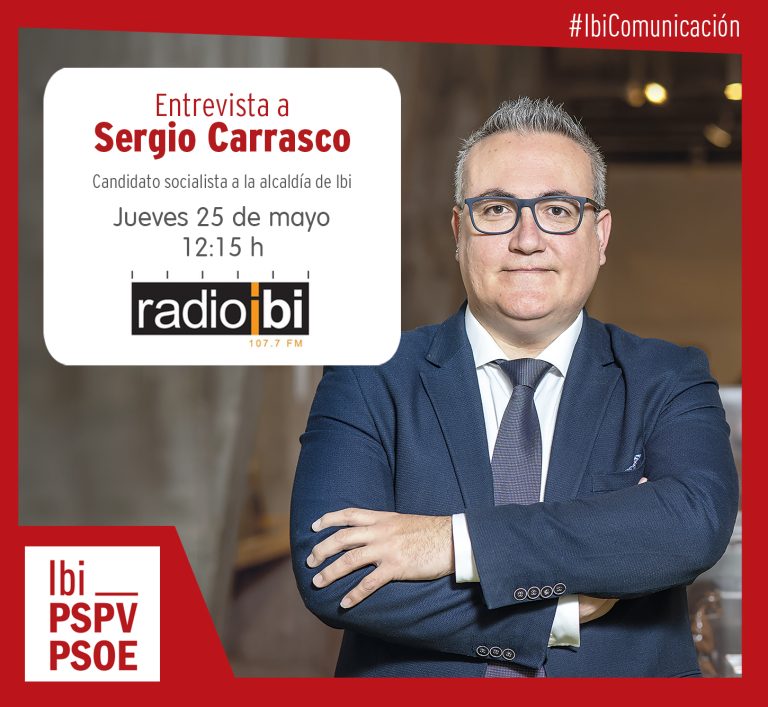 Entrevista a Sergio Carrasco en Radio Ibi – 25/05/2023