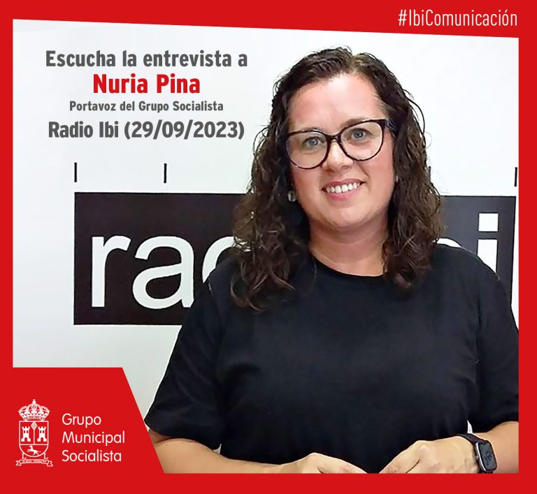 Entrevista a Nuria Pina en Radio Ibi – 29/09/2023