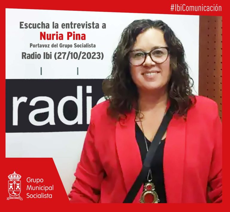Entrevista a Nuria Pina en Radio Ibi – 27/10/2023
