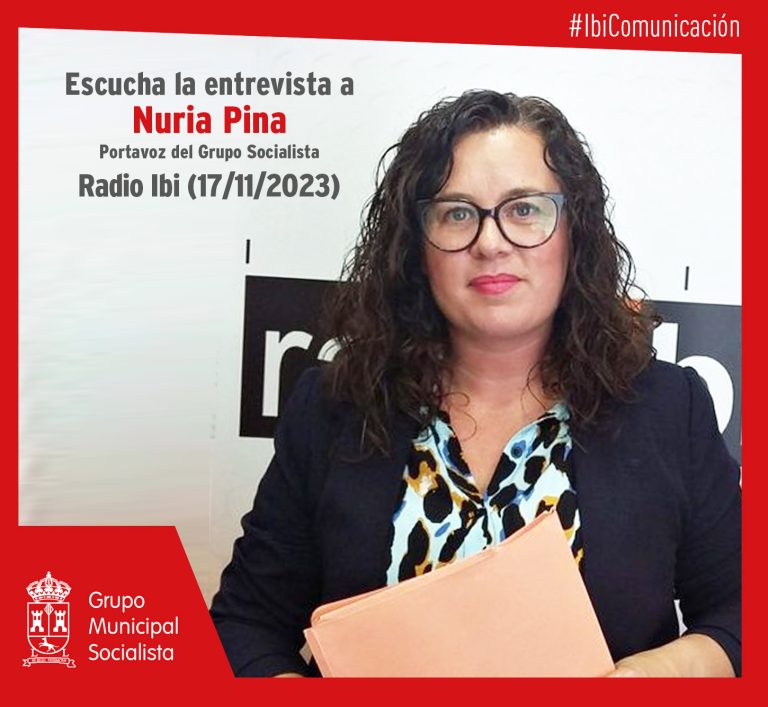 Entrevista a Nuria Pina en Radio Ibi – 17/11/2023