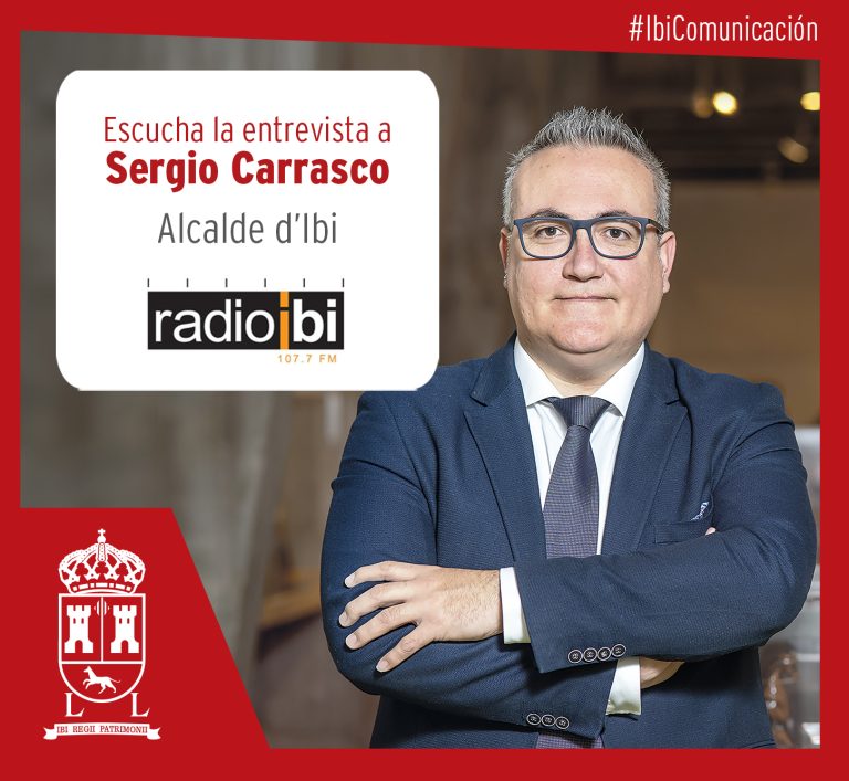 Entrevista al alcalde de Ibi, Sergio Carrasco, en Radio Ibi – 11/01/2024