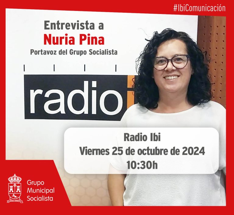 Entrevista a Nuria Pina en Radio Ibi – 25/10/24
