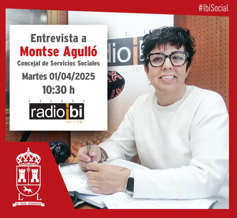 Entrevista a Montse Agulló, concejala de Servicios Sociales, Sanidad, Igualdad y Personas Mayores – 01/04/25